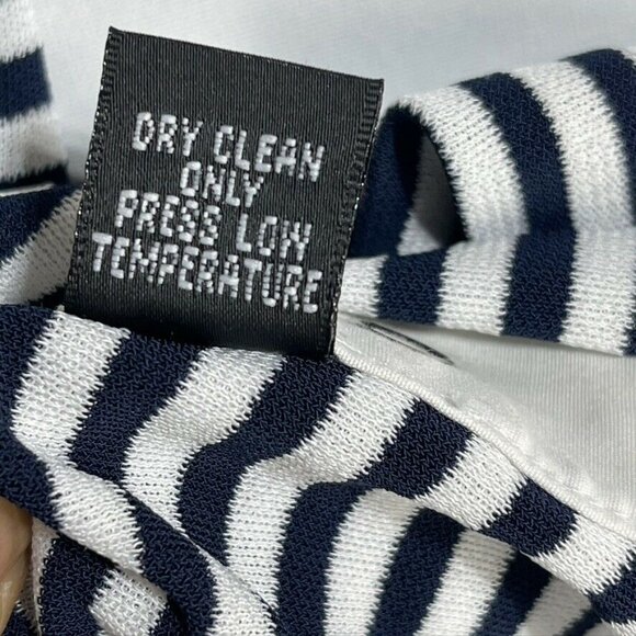 Ellen Tracy Womens Striped Sleeveless Top Size 4 Polyester Viscose - Picture 6 of 7